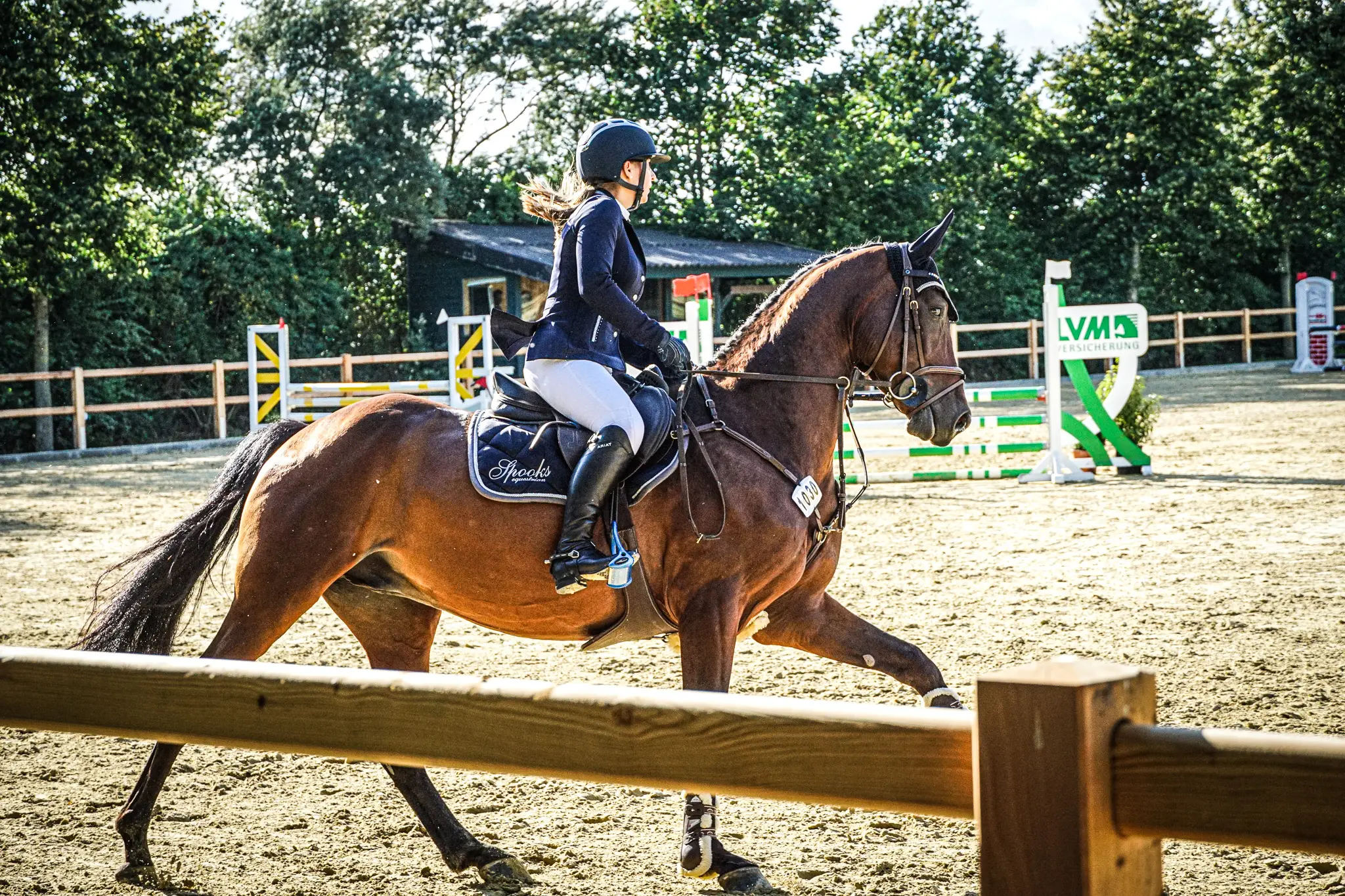Luftbild der Reitanlage Thüler Feld in Salzkotten